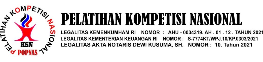 legalitas pelatihan kompetisi nasional