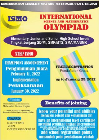 Pendaftaran Kompetisi International Science Mathematics Olympiads - Ismo
